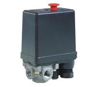 Pressostato monofase per compressori d'aria con 4 vie e valvola di start univers