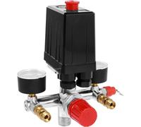 Pressostato per compressore d'aria 90-120PSI Regolatore Manometro Regolatore Manometro Valvola di Pressione Controllo 220/380V per Compressore D'aria