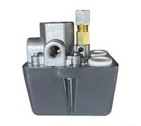 Pressostato per compressore d'aria da 220 V, controller compatto con valvola regolabile multi-porta per attrezzature edili regolatore a risparmio energetico (4 fori)