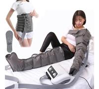 Pressoterapia compressione d'aria per gambe, 6 cavità, massaggiatore linfatico drenante, compressione sequenziale per migliorare la circolazione e il recupero