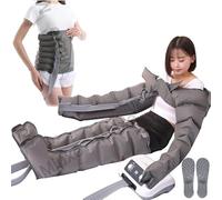 Pressoterapia compressione d'aria per gambe, 6 cavità, massaggiatore linfatico drenante, compressione sequenziale per migliorare la circolazione e il recupero