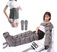 Pressoterapia compressione d'aria per gambe, 6 cavità, massaggiatore linfatico drenante, compressione sequenziale per migliorare la circolazione e il recupero