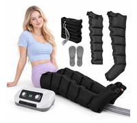 Pressoterapia & Drenaggio Linfatico, Gamba Braccia Addome, 6 Camere | 8 livelli di pressione, sessioni temporizzate e controllo silenzioso supportano una routine mirata di gamba-braccio-addome a