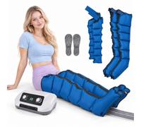 Pressoterapia e drenaggio linfatico, gambe + braccia, 6 camere | 8 livelli di pressione e semplici comandi rotanti supportano una routine di compressione flessibile di gambe e braccia a casa