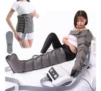 Pressoterapia elettrica, stivali a compressione d'aria, massaggiatore per gambe | Sistema di stivali per il recupero di 6 cavità, massaggiatore per drenaggio linfatico per gambe, compressio