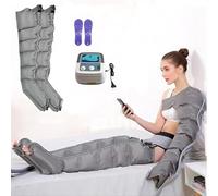 Pressoterapia Linfodrenaggio per Casa, 6 Cavità Pressoterapia Professionale Completa, Massaggiatore Gambe e Piedi, Aiuta Ad Alleviare Il Dolore E Il Relax del Linfedema