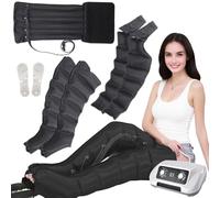 Pressoterapia Linfodrenaggio per Casa con 6 Airbag, Massaggiatore Elettrico a Compressione d'Aria Gambe E Addome E Braccio Piedi, Macchinario Pressoterapia Professionale Presso Terapia