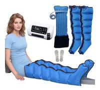 Pressoterapia Linfodrenaggio Professionale, Pressoterapia a Casa 6 Camere con 6 Programmi, Apparecchio Massaggiatore per Gambe, Anticellulite, Migliorare la Circolazione, Drenaggio Linfatico