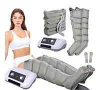Pressoterapia Linfodrenaggio Professionale Pressoterapia Massaggiatore Gambe per Casa 6 Camere d'Aria Macchina Pressoterapia per Recupero Sportivo (2legs+waist, 6cavity)