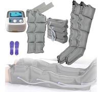 Pressoterapia Linfodrenaggio Total Body Macchina Per Pressoterapia per Casa Gambe E Pancia, Drenaggio Linfatico Massaggiatore Per Vita Braccia Gambe Caviglie (4 chambers, 2 arms 2 legs 1waist)