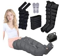Pressoterapia Linfodrenaggio Total Body Pressoterapia Gambe E Pancia Macchina,Massaggiatore Elettrico a Compressione d'Aria,per Massaggio E Rilassamento, con Funzione di Cronometraggio