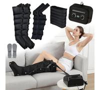 Pressoterapia Linfodrenaggio Total, Body Pressoterapia Gambe E Pancia Macchina Per Pressoterapia a Casa, 6 Camere d'Aria Linfodrenaggio Braccia Macchinario Pressoterapia Professionale