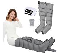 Pressoterapia Linfodrenaggio Total Body Professionale, 6 Camere D'Aria, Macchinario Pressoterapia Gambe E Braccia Per Casa, Elettrico Pieno Corpo Strumento Rilassamento, Pression Réglable