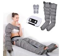 Pressoterapia Per Casa, 6 Camere Elettrico d'Aria Pressoterapia Linfodrenaggio Massaggiatore per Vita Braccia Gambe Caviglie, Funzione di Cronometraggio, Pression Réglable