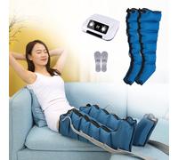Pressoterapia Per Casa, 6 Camere Elettrico d'Aria Pressoterapia Linfodrenaggio Massaggiatore per Vita Braccia Gambe Caviglie, Funzione di Cronometraggio, Pression Réglable