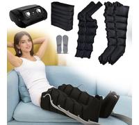 Pressoterapia Per Casa Gambe E Addome E Braccia, 6 Camere Massaggiatore Compressione D'Aria, Pressoterapia a Casa Linfodrenaggio Total Body, Rilassamento Muscolare