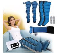 Pressoterapia Per Casa Gambe E Addome E Braccia, 6 Camere Massaggiatore Compressione D'Aria, Pressoterapia a Casa Linfodrenaggio Total Body, Rilassamento Muscolare