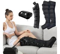 Pressoterapia per Casa Gambe Linfodrenaggio Professionale Massaggiatore Massaggiatore Compressione d'Aria 6 Camere, Pressoterapia Professionale Gambe e Braccia Addome, Rilassamento Muscolare