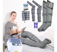 Pressoterapia Per Casa Per Gambe, 6 Camere D'Aria Pressoterapia Linfodrenaggio, Massaggiatore Portatile Per Pressoterapia a Compressione D'Aria Per La Circolazione E Il Rilassamento Dei Muscoli