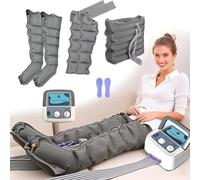 Pressoterapia per Casa per Gambe E Addome Braccia, 6 Camere D'aria Pressoterapia Linfodrenaggio, Elettrico Pressoterapia Massagg Drenaggio Linfatico Gambe