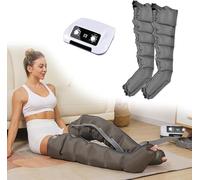 Pressoterapia Per Casa Per Gambe E Addome, Massaggiatore Elettrico a Compressione D'Aria, 6 Camere D'aria Elettrico Pressoterapia Linfodrenaggio Per Braccio Vita Gambe, Pression Réglable