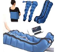 Pressoterapia Per Casa Per Gambe E Addome, Massaggiatore Elettrico a Compressione D'Aria, 6 Camere D'Aria Pressoterapia Linfodrenaggio Professionale, Rilassare Il Vita Braccia Gambe Caviglie