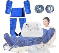 Pressoterapia per Casa per Tutto Il Corpo, Massaggiatore Elettrico a Compressione d'Aria, 16 Camere d'Aria Pressoterapia Linfodrenaggio con Funzione di Cronometraggio