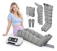 Pressoterapia professionale e sistema di drenaggio linfatico, 6 camere | 30-240 mmHg, 8 livelli e controllo temporizzato silenzioso supportano la compressione multi-area flessibile in tutta la casa
