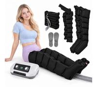 Pressoterapia professionale e sistema di drenaggio linfatico, 6 camere | 30-240 mmHg, 8 livelli e controllo temporizzato silenzioso supportano la compressione multi-area flessibile in tutta la casa