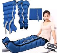 Pressoterapia Professionale Per Casa, 6 Camere D'aria Pressoterapia Linfodrenaggio Gambe, Massaggiatore Elettrico Compressione Dell'aria Per Circolazione Migliorare (Blue, 2 arms + 2 legs + wais)