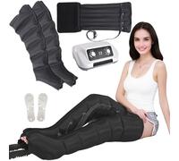 Pressotherapie für Zuhause, für müde Beine und Füße, Arme, Bauch, fördert eine bessere Durchblutung, Lymphdrainage, Presotherapie, Beine (Nero, 2 Legs+1 Waist)