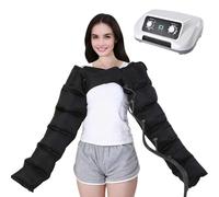 Pressotherapie für Zuhause, für müde Beine und Füße, Arme, Bauch, fördert eine bessere Durchblutung, Lymphdrainage, Presotherapie, Beine (Nero, 2 Arms)