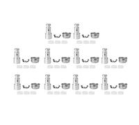 Pressure Cooker Replacement Parts Kit | 10 Sets Blockage Mitigating Cover/Float Valve/Gasket | Stainless Steel & Silicone for All Brands