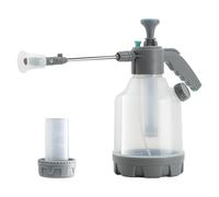Pressure Sprayer, Garden Pump Sprayer, Handheld Watering Can, Large 3L Capacity, Extended Spray Rod, Backyard Plant Cleaning and Flower Care, 5.91x12.99 Inches, Gray, 1 Piece