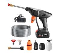 Pressure Washer - ABS Stainless Steel 38x24cm | 3 Mode Portable Power Washer Deep Cleaning Car Wash Machine High Pressure Cleaner | For Vehicle Bike Home Furniture Yard Garden Fence Outdoor Use