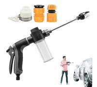 Pressure Washer, High Power Cleaner, Rotating Nozzle Tool, Multi-Surfaces Cleaning Accessory, Durabled Spray Attachment, Outdoor Vehicle Patio Fence Use, 41cm Blue Green Gray Metal
