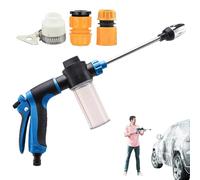 Pressure Washer, High Power Cleaner, Rotating Nozzle Tool, Multi-Surfaces Cleaning Accessory, Durabled Spray Attachment, Outdoor Vehicle Patio Fence Use, 41cm Blue Green Gray Metal