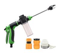 Pressure Washer, High Power Cleaner, Rotating Nozzle Tool, Multi-Surfaces Cleaning Accessory, Durabled Spray Attachment, Outdoor Vehicle Patio Fence Use, 41cm Blue Green Gray Metal