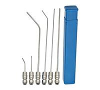 Pressure Washer Nozzle Kit - Stainless Steel 6 Piece | Quick Connect Spray Tips Set | High Pressure Washer Attachments For Car Driveway Roof Gutter Concrete Garden Cleaning Tool With Storage Box