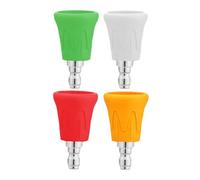 Pressure Washer Nozzles - Car Wash Accessories | 4 pezzi Pressure Washer Nozzle Guard | Kit di risciacquo multipli per 1/4 pollici Diameter Sprayers Oro Washers PressureWasher Accessories