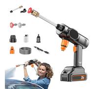 Pressure Washer Tool, Wash Machine Device, 21V Cordless Power, Handheld Portable Design, Adjustable Spray Nozzle, Home Cleaning, Patio Washing, Automotive Detailing