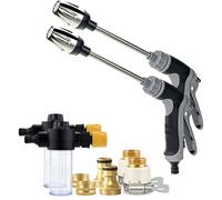 Pressure Washer - Turn Any Hose Into A High Pressure Water Cleaning Jet, 3 Spray Modes for Yard Patio Car Pet Cleaning (2 PCS)