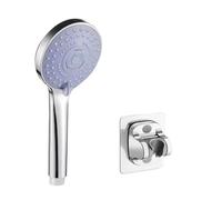 Pressurized Hand Shower Package, 5 modalità, regolabile, grande output Nozzle, Water Saving High Pressure Showerhead for Bathroom Accessories Set (Set 1)