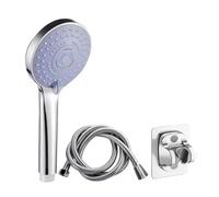 Pressurized Hand Shower Package, 5 modalità, regolabile, grande output Nozzle, Water Saving High Pressure Showerhead for Bathroom Accessories Set (set da 3)