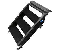 Prest-O-Fit 2-0524 Trailhead Step Rug 23.5 in. W (3 Pc Set) Fits MORryde StepAbove 3 Step - Obsidian Black