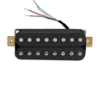 Prestazione Professionale Pickup Elettrico Pickup A Doppia Bobina Per Chitarra Elettrica Pickup Per Chitarra A Doppio Blocco A 8 Corde Pickup Per Chitarra Nero Con Telaio(Black,Bridge)