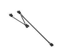 Prestazioni silenziose Cavo prolunga regolabile per ventola raffreddamento a 4 pin Cavo sdoppiatore per ventola a 4 pin Estensione da 11, 81 pollici / 30 cm