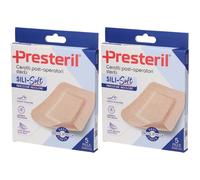 Presteril Cerotti Post-Operatori Sterili Sili-Soft 10x10 cm 5 Pezzi 2x