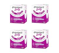 Presteril Lady - Assorbenti Giorno con Ali 100% Cotone - 4x10 (tot. 40) | cotone biodegradabile e compostabile, per pelli sensibili, traspiranti, morbidi e sottili, ipoallergenici, anti-odore