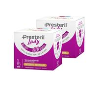 Presteril Lady - Assorbenti Interni Normal 100% Cotone - 2x16 (tot. 32) | con applicatore, ipoallergenici, traspiranti, per flussi moderati, mantiene il pH vaginale, contro i cattivi odori